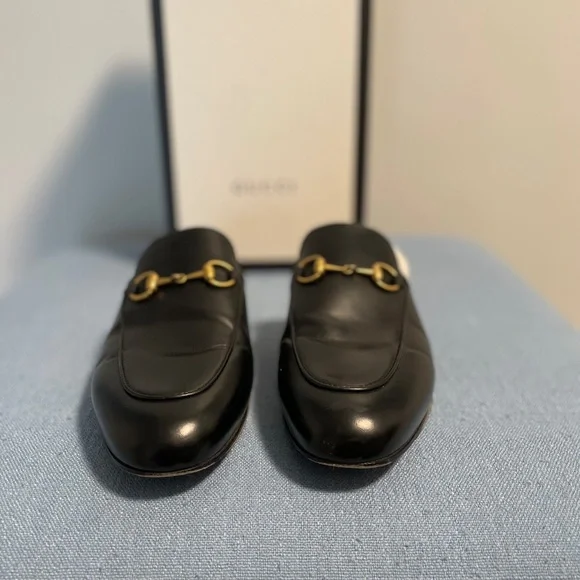 Gucci Princetown black leather mules - Picture 3 of 10